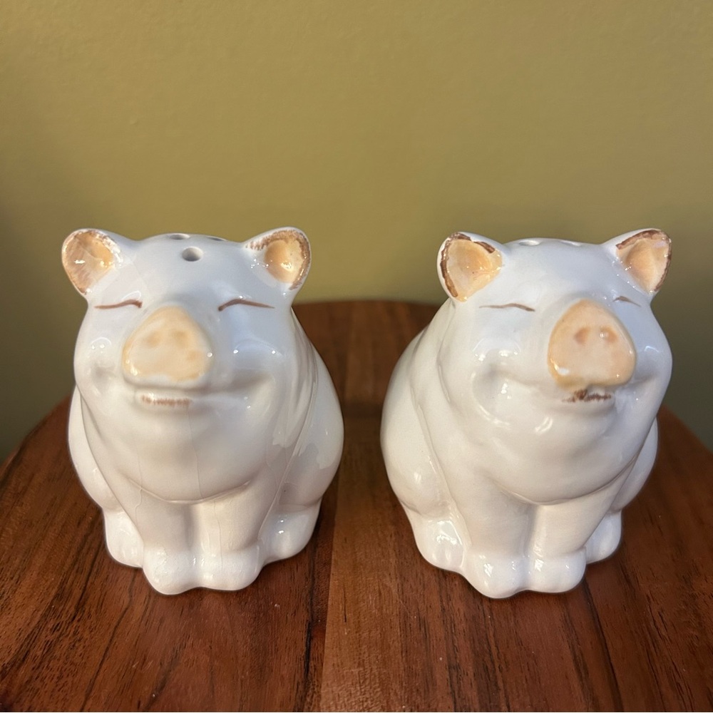 Pig salt and pepper shakers by Farmyard Collection